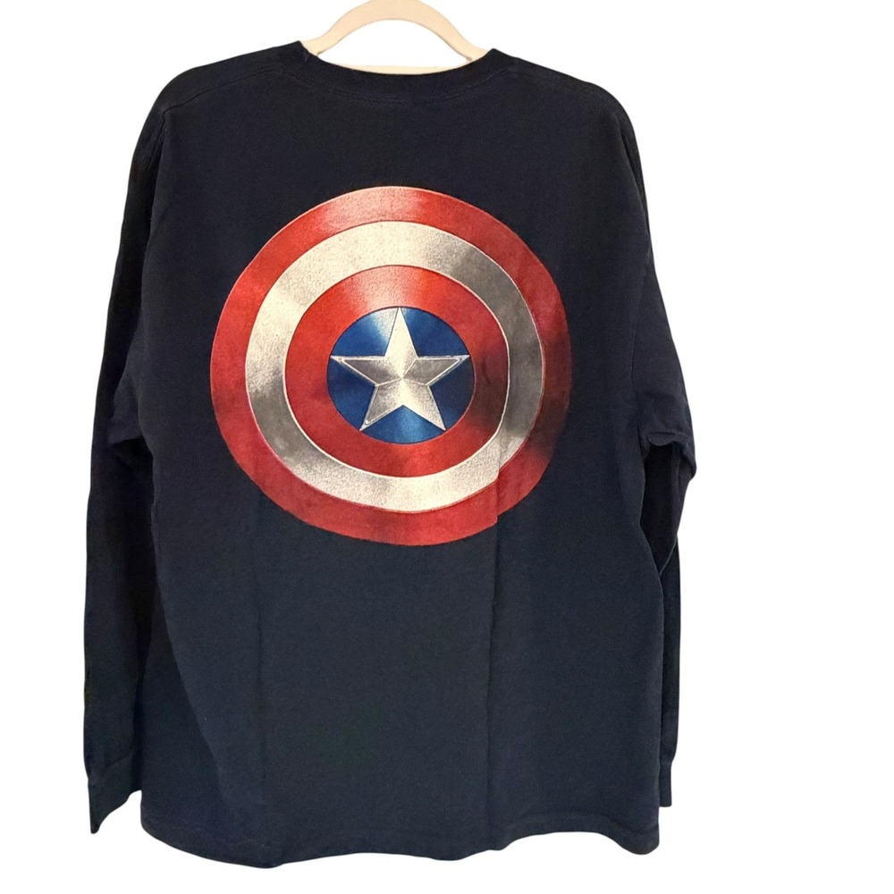 MARVEL Captain America Long Sleeve Shirt Unisex We Love Fine XXL FLAW Read - Picture 3 of 14